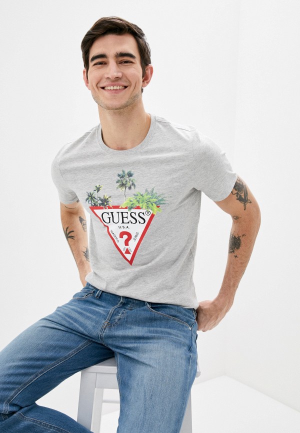 

Футболка Guess Jeans, Серый
