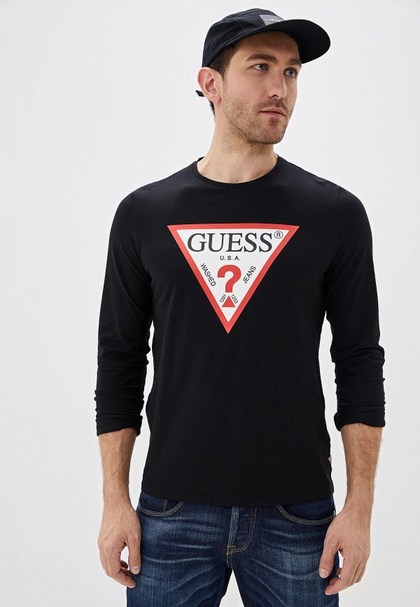 

Лонгслив Guess Jeans, Черный