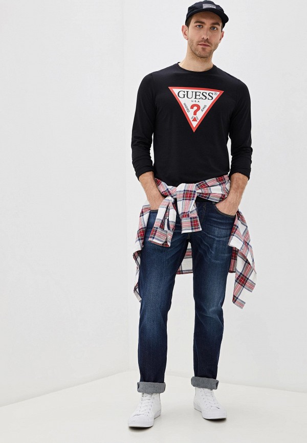

Лонгслив Guess Jeans, Черный, Guess Jeans GU644EMHSMX6