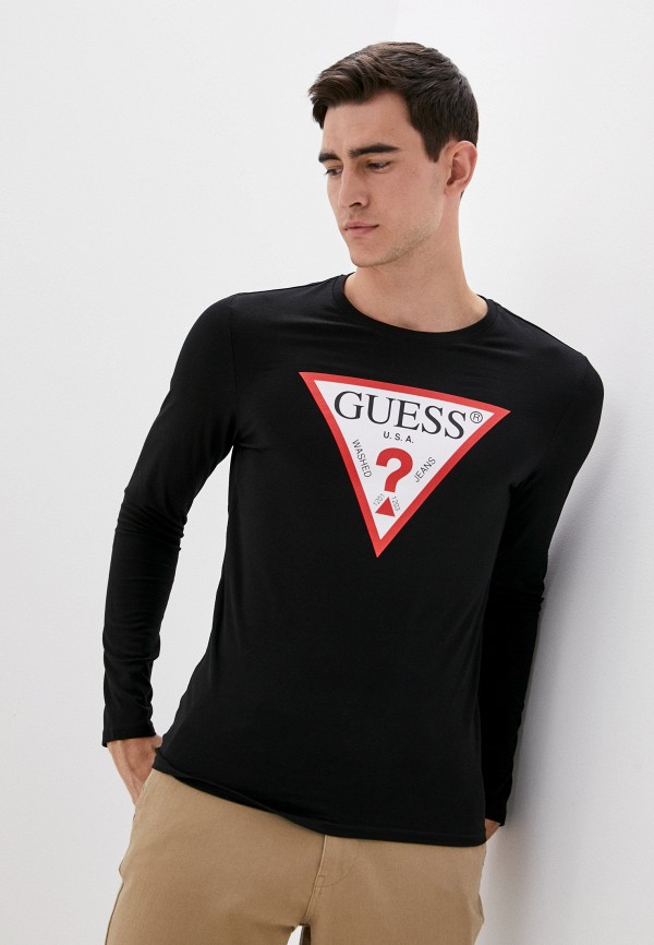 

Лонгслив Guess Jeans, Черный