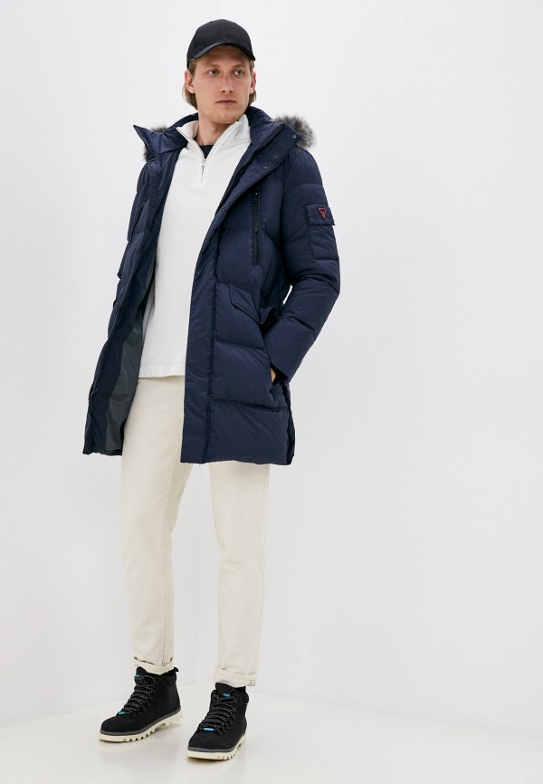 

Пуховик Guess Jeans, Синий
