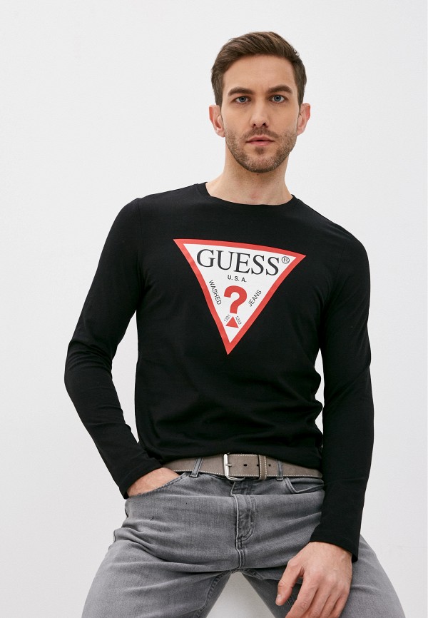 

Лонгслив Guess Jeans, Черный