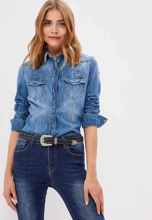 

Рубашка джинсовая Guess Jeans, Синий
