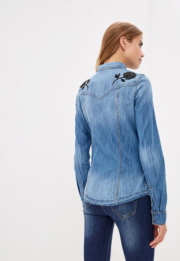 

Рубашка джинсовая Guess Jeans, Guess Jeans GU644EWCFOF8, Синий