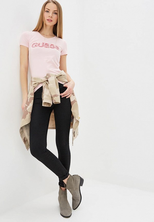 

Футболка Guess Jeans; Guess Jeans GU644EWDKOK6, Розовый