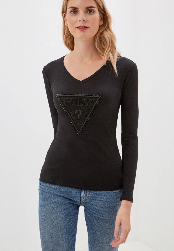 

Лонгслив Guess Jeans, Черный