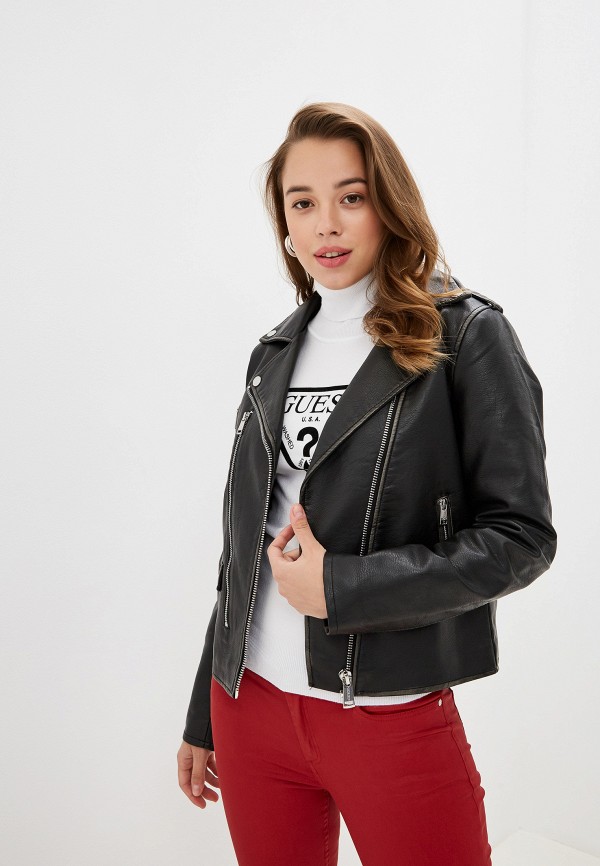 

Куртка кожаная Guess Jeans, Черный