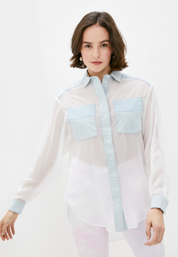 

Блуза Guess Jeans, Белый, Guess Jeans GU644EWHMHZ4