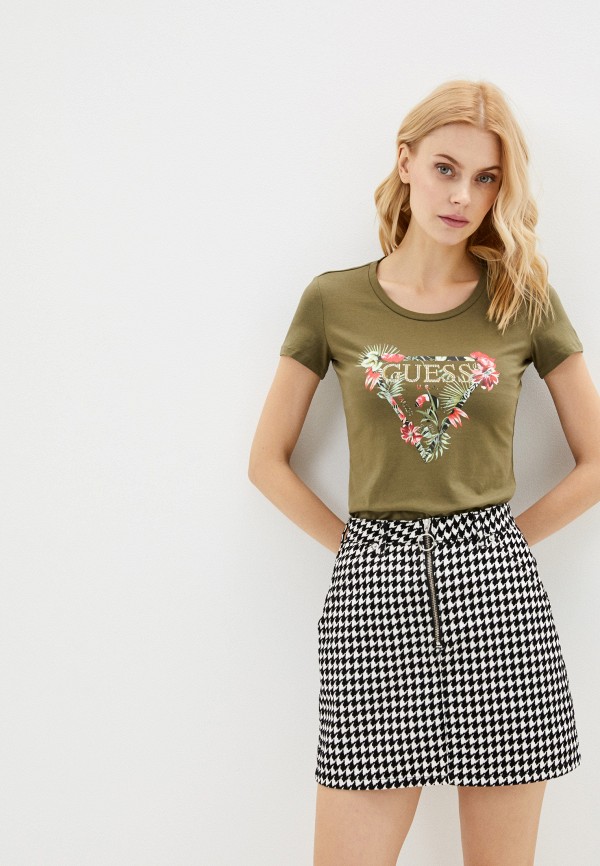 

Футболка Guess Jeans, Хаки