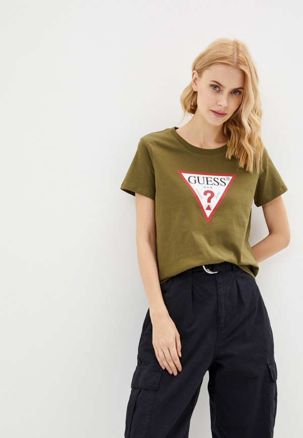 

Футболка Guess Jeans, Хаки