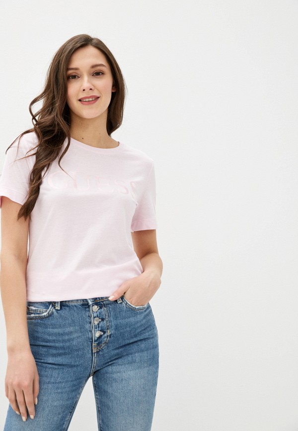 

Футболка Guess Jeans, Розовый