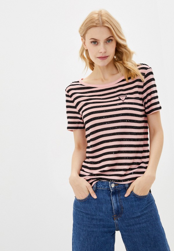 

Футболка Guess Jeans, Розовый