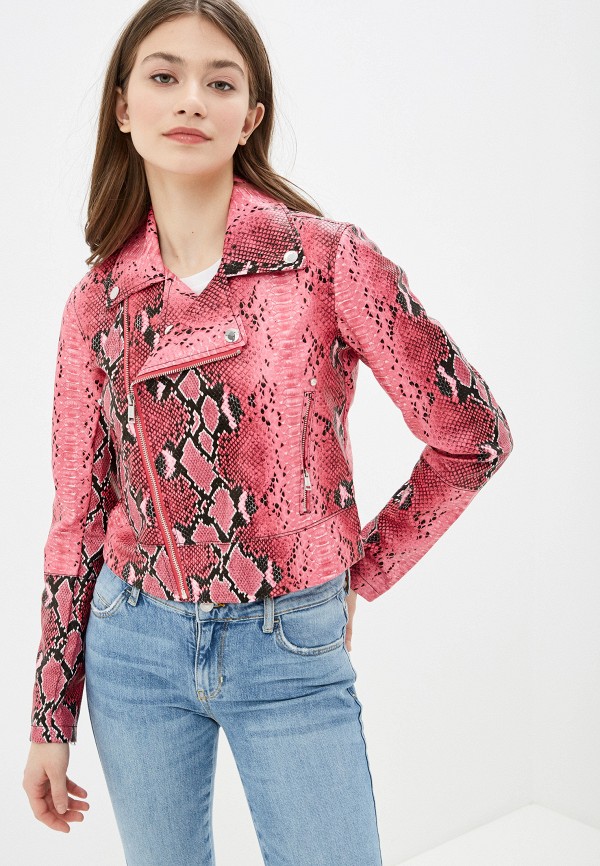 

Куртка кожаная Guess Jeans, Розовый