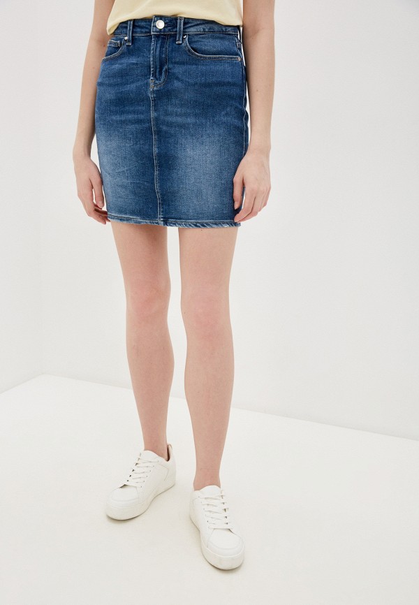 

Юбка джинсовая Guess Jeans, Синий, Asia Midi Skirt