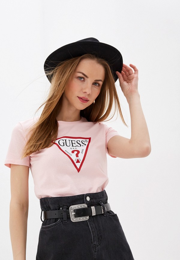 

Футболка Guess Jeans, Розовый
