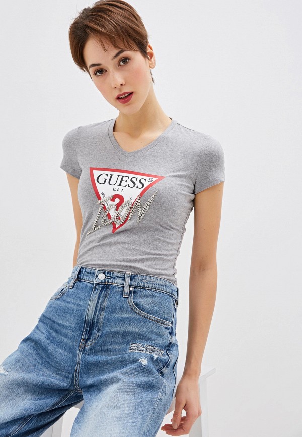 

Футболка Guess Jeans, Серый