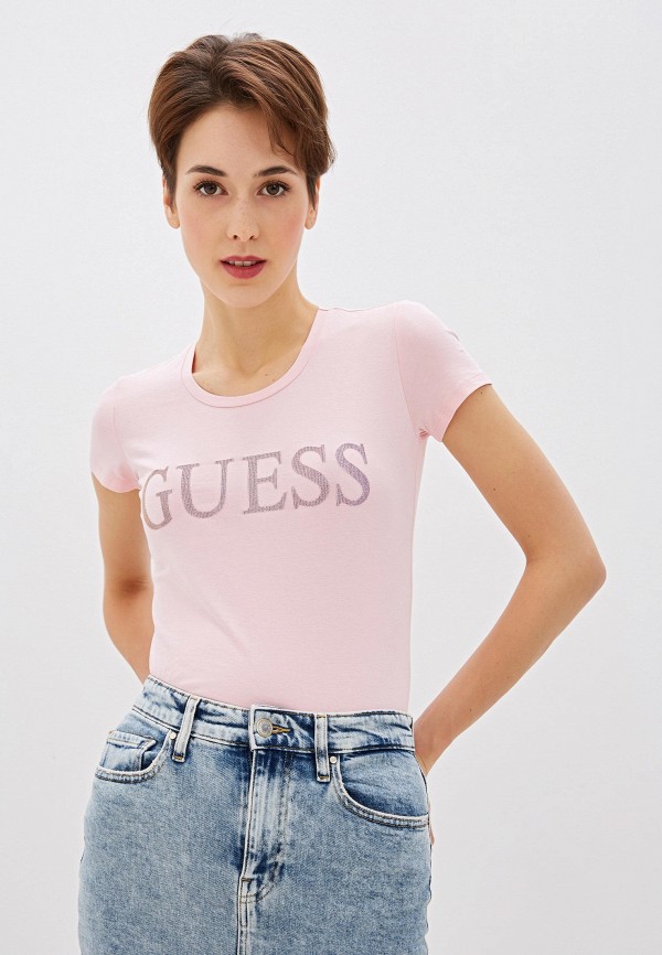 

Футболка Guess Jeans, Розовый