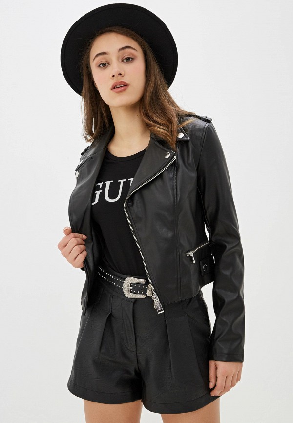 

Куртка кожаная Guess Jeans, Черный