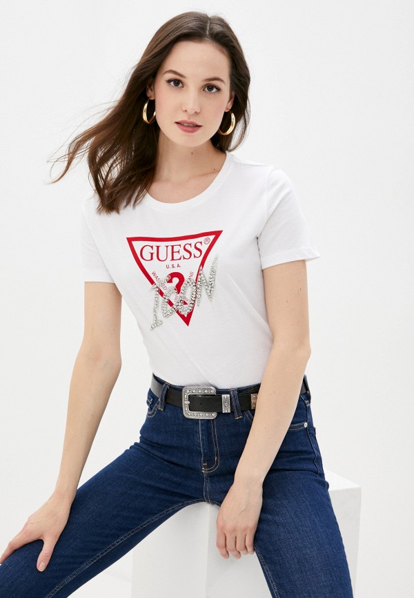 

Футболка Guess Jeans, Белый, Guess Jeans GU644EWJLCM4