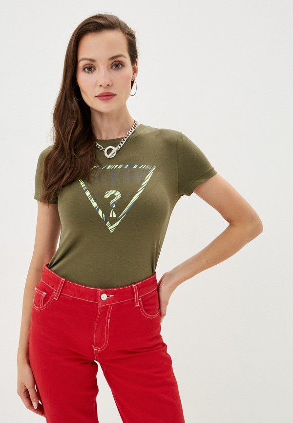

Футболка Guess Jeans, Хаки