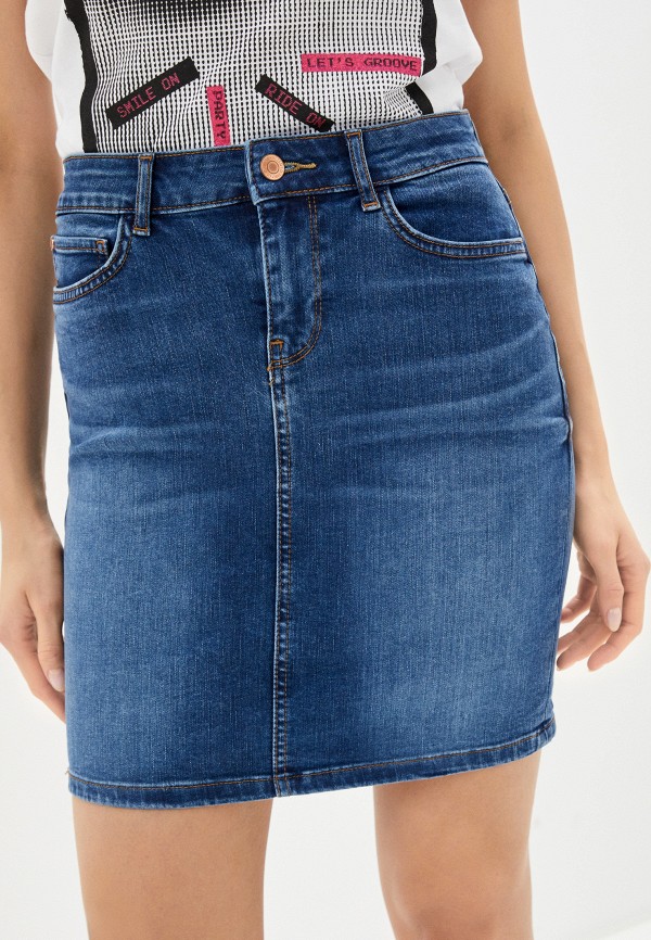 

Юбка Guess Jeans, Синий, ASIA MIDI SKIRT