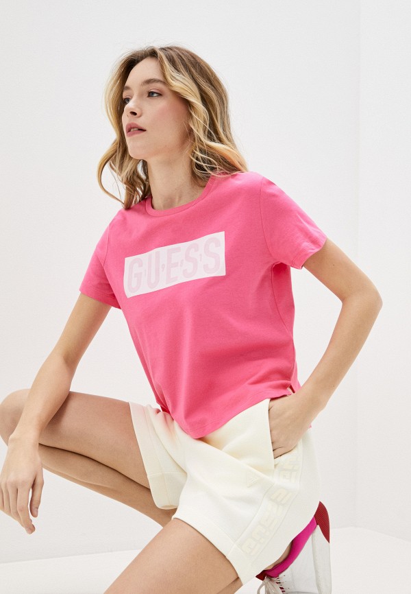 

Футболка Guess Jeans, Розовый