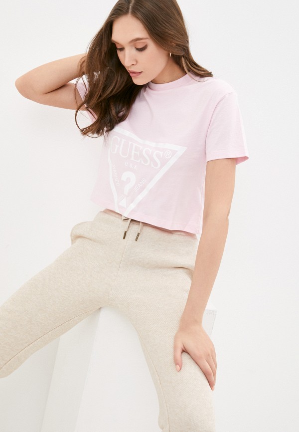 

Футболка Guess Jeans, Розовый