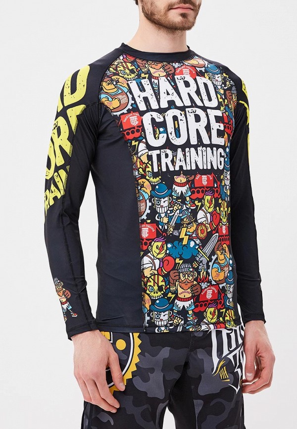 

Рашгард Hardcore Training, Doodles Rashguard long sleeves, Черный