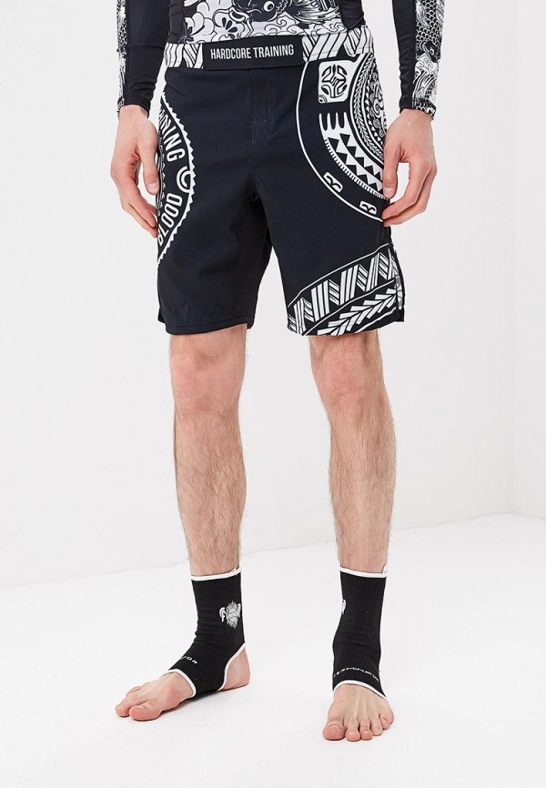 

Шорты спортивные Hardcore Training, Черный, Ta Moko Black Fightshorts