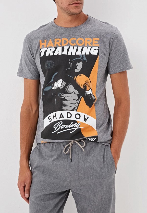 

Футболка Hardcore Training, Серый, Shadow boxing