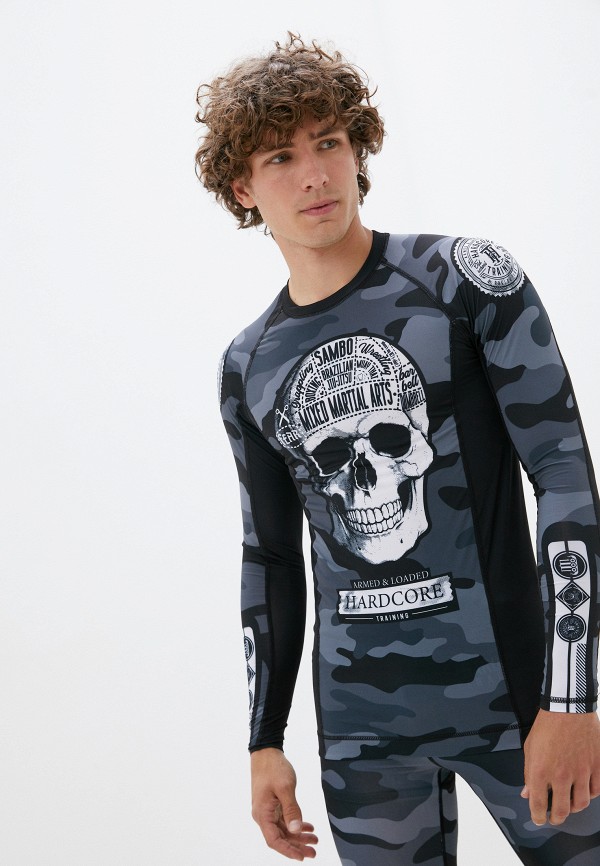 

Рашгард Hardcore Training, Серый, Fear Zone Rashguard L/S