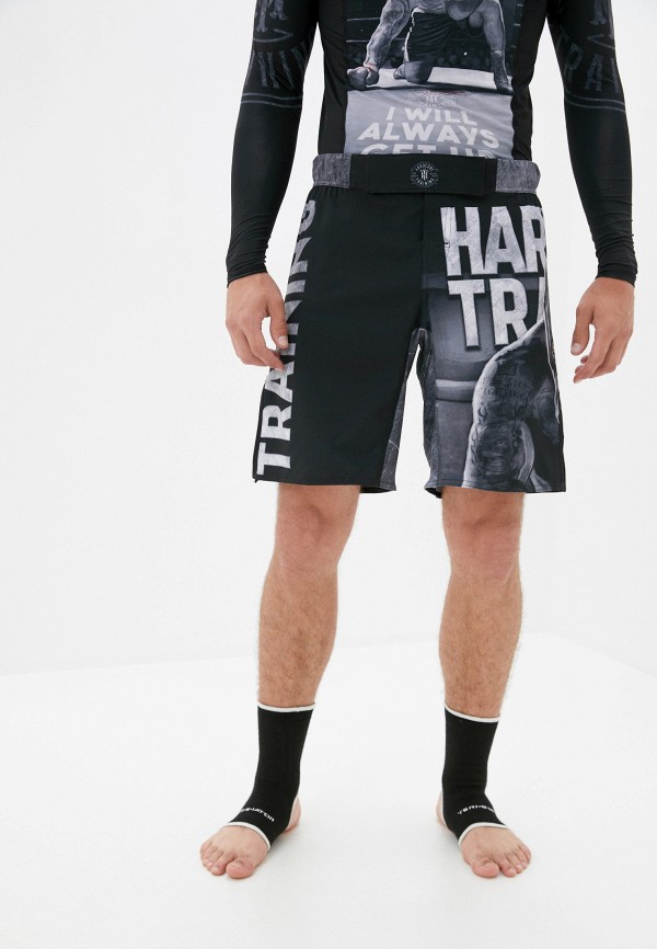 

Шорты спортивные Hardcore Training, Черный, The Moment of Truth Fightshorts