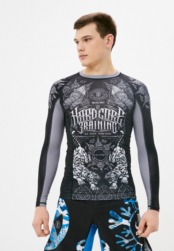 

Рашгард Hardcore Training, Черный, Muay Thai Rashguard L/S