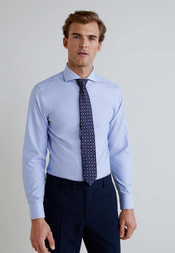 

Рубашка Mango Man, Mango Man HE002EMDYBK6, Голубой