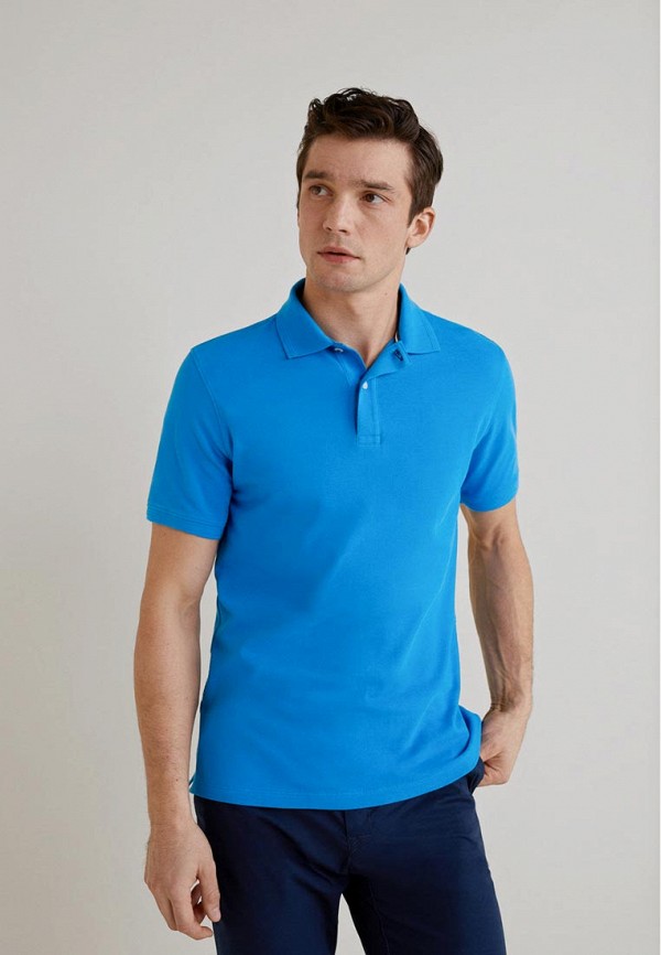 

Поло Mango Man, - REA4, Голубой