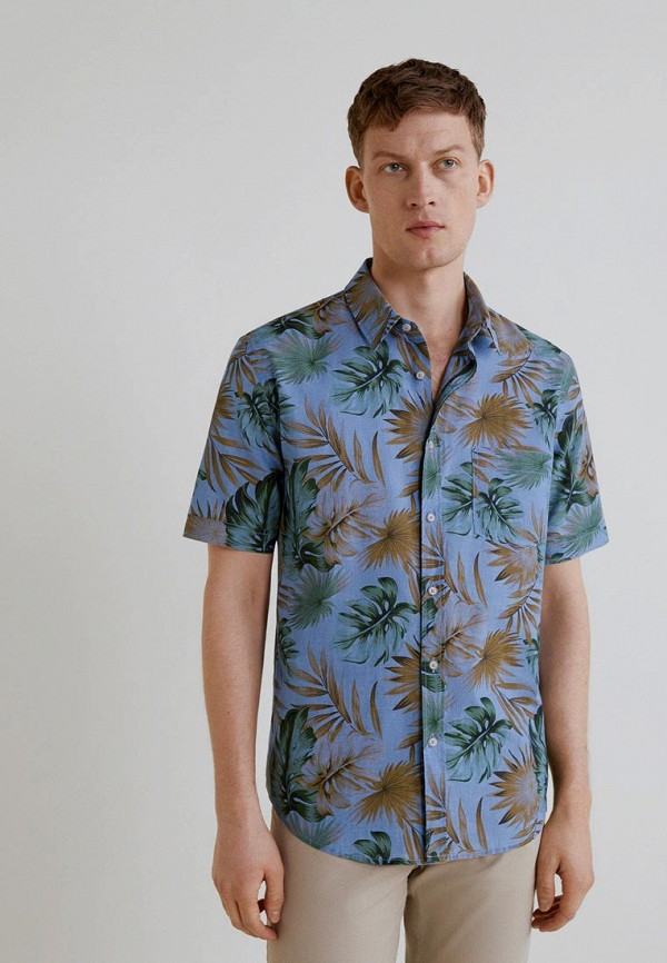 

Рубашка Mango Man, Mango Man HE002EMEOCR7, Синий