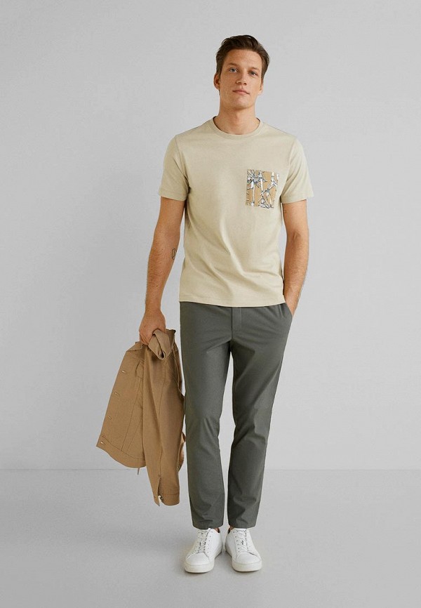 

Футболка Mango Man, Mango Man HE002EMEUOQ4, Бежевый