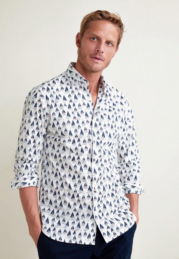 

Рубашка Mango Man, Mango Man HE002EMEWKC6, Белый