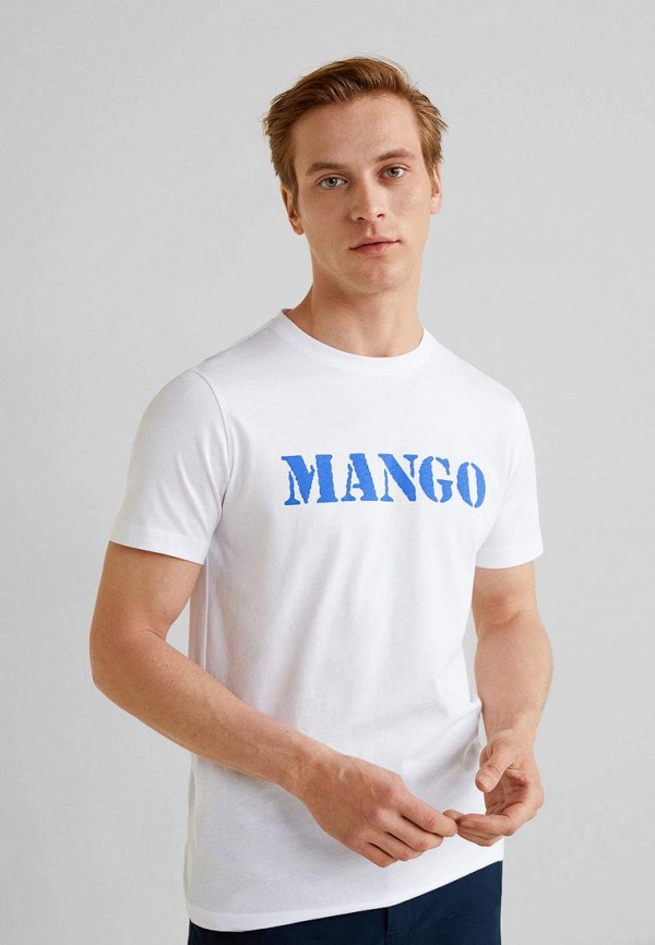 

Футболка Mango Man, - LOGO, Белый
