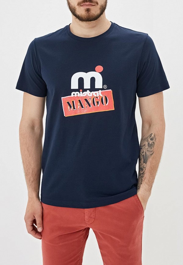 

Футболка Mango Man, Mango Man HE002EMFJFV1, Синий