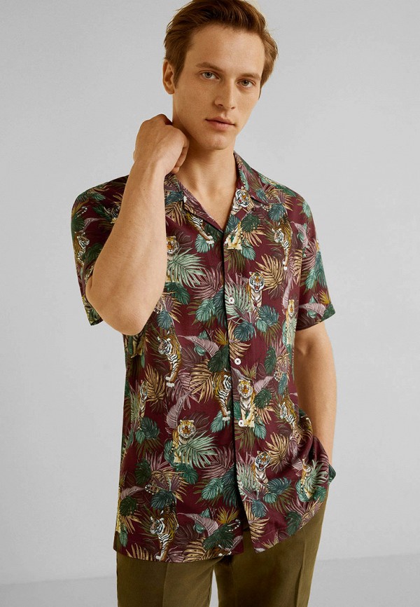 

Рубашка Mango Man, Mango Man HE002EMFRAH7, Бордовый