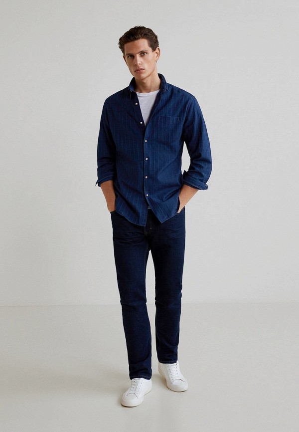 

Рубашка Mango Man, Mango Man HE002EMFSZF2, Синий