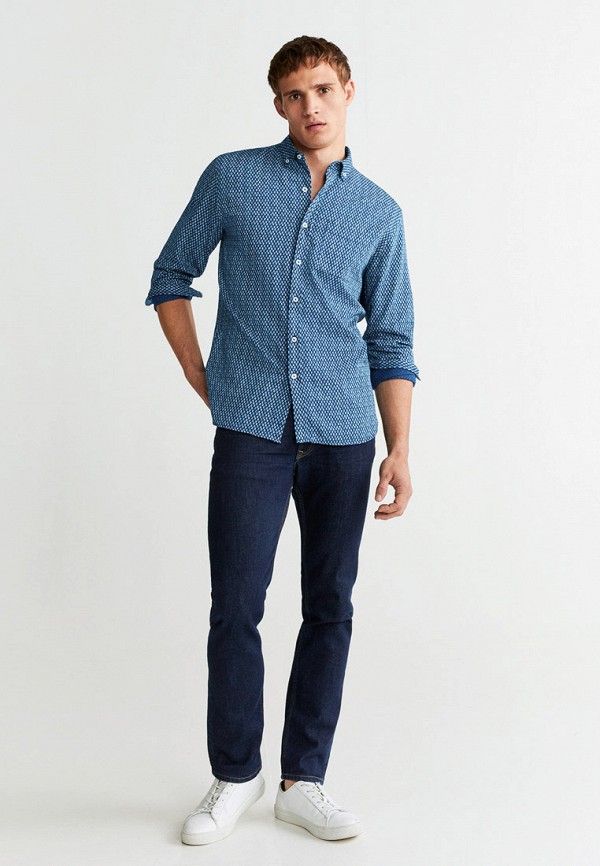 

Рубашка Mango Man, Mango Man HE002EMGDFW2, Синий