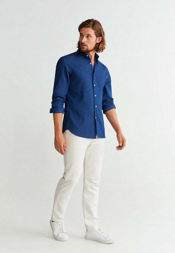 

Рубашка Mango Man, Mango Man HE002EMGDFW3, Синий