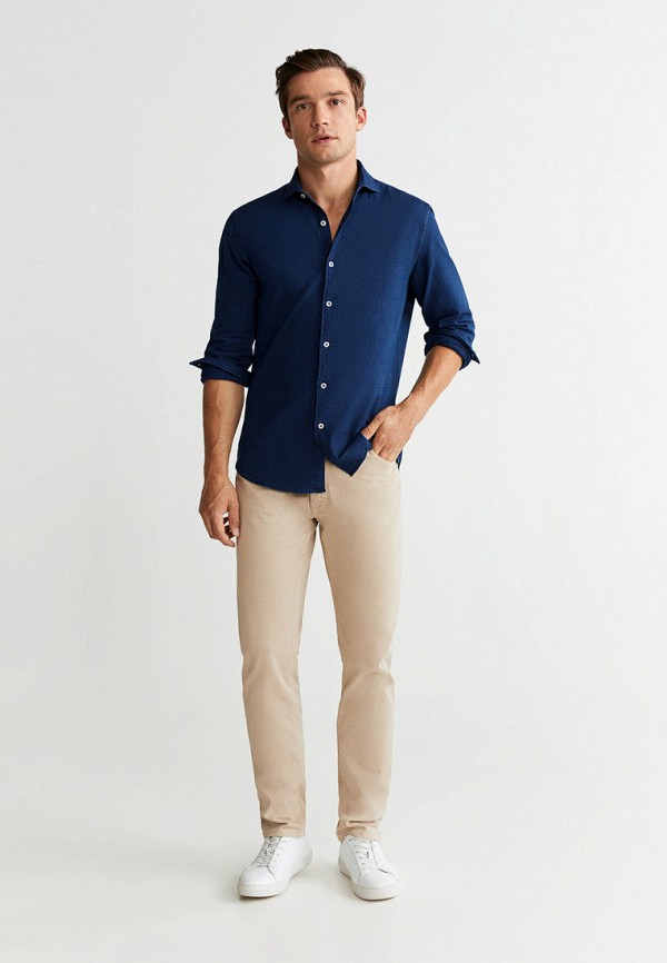 

Рубашка Mango Man, Mango Man HE002EMGDFW6, Синий