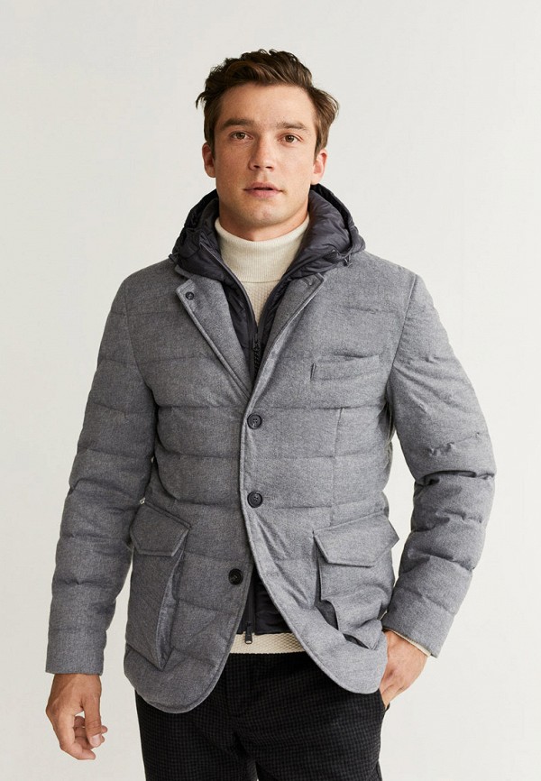 

Куртка утепленная Mango Man, Серый, Mango Man HE002EMGDFY6