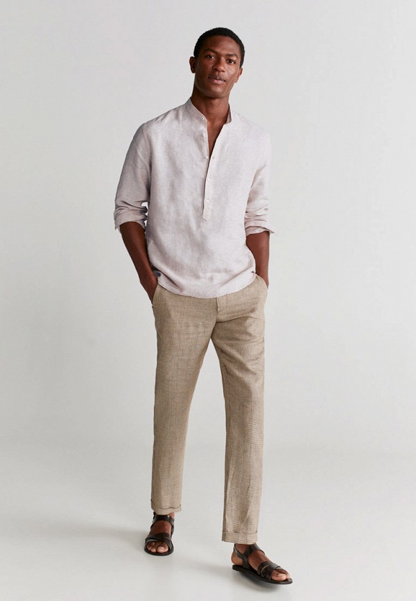 

Рубашка Mango Man, Бежевый, Mango Man HE002EMIUWK7