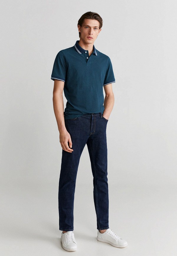 

Поло Mango Man, Бирюзовый, Mango Man HE002EMJGRT2