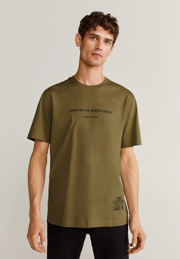 

Футболка Mango Man, Хаки, Mango Man HE002EMKCUO2