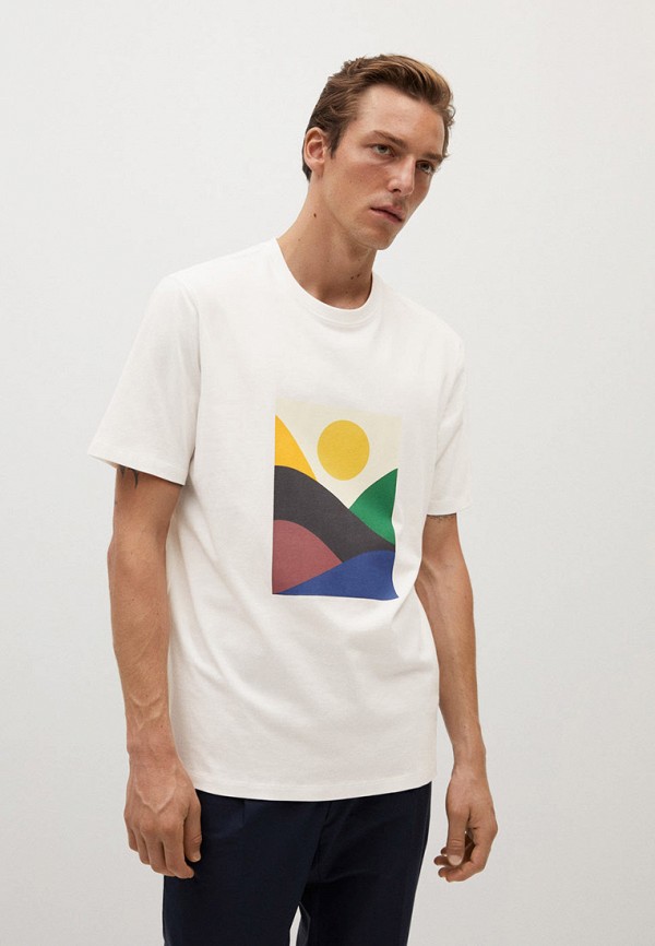 

Футболка Mango Man, Белый, TRES-I, Online Exclusive